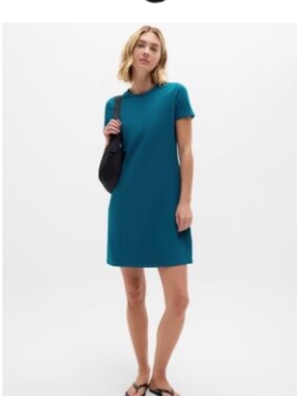 Athleta Essential Tee Dress Teal Sz XL Tall